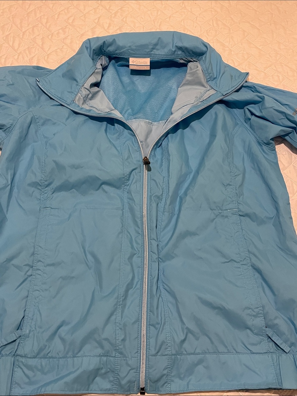 packable raincoat Columbia Light Blue Women's jacket - Picture 9 of 10